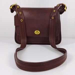 Coach Dark Chestnut Brown Vtg Rambler Crossbody
